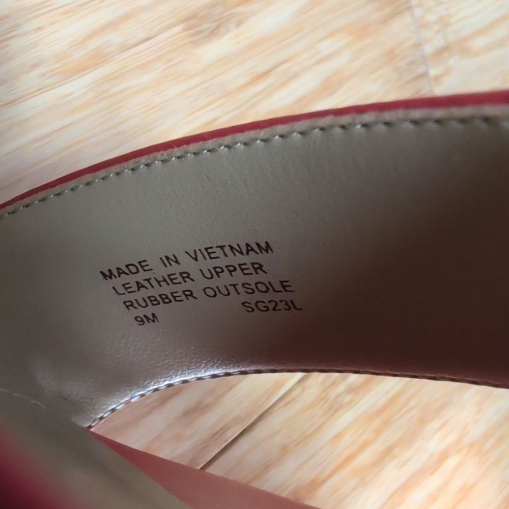NIB Michael Kors Ashton Spiced Coral Ankle Strap Block Heel Platform Sandals 9M - Picture 6 of 7